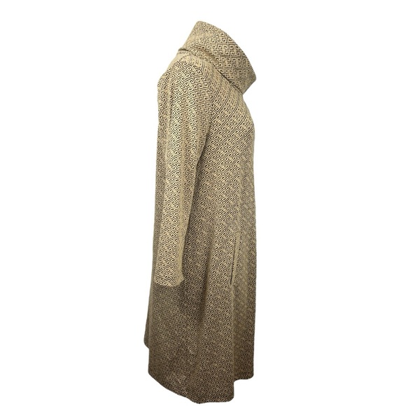 Tyler Boe Tan & Black Cowl Neck Kim Dress Size Medium - Picture 4 of 8